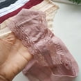 thumbnail image 5 of Scyoekwg Womens Underwear Cotton Lace Thong Underwear Comfort Low Waisted Underwear Ladies Underpants Hipster Panties Solid Color Stretchy Briefs(Pink,XL), 5 of 6