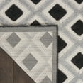 thumbnail image 5 of Nourison Aloha Indoor/Outdoor Geometric Modern Black White 6' x 9' Area Rug, (6' x 9'), 5 of 9