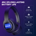 thumbnail image 6 of AYEDLOE Wireless Gaming Headset for PC, PS5, Switch, Mac with Bluetooth 5.4, 2.4GHz USB Gaming Headphones with Detachable Noise Canceling Mic, 3.5mm Wired Mode for Xbox Series, Black, 6 of 8