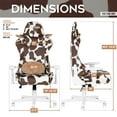thumbnail image 4 of Techni Sport TS85 Brown Cow Series Gaming Chair with Memory Foam Seat RTA-TS85-BRN, 4 of 12