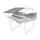thumbnail image 3 of Parrilla portátil para barbacoa, parrilla de carbón, parrilla de leña, parrilla ultraligera plegable para exteriores, fogata para patio trasero y Con 3 brochetas de red, 3 of 9