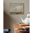 thumbnail image 3 of Drsoum Vintage Coastal Cloud Wall Art Rustic Retro Farmhouse Seaside Landscape Prints Classic Decorations for Living Room Bedroom 8x10in Natural Framed, 3 of 6
