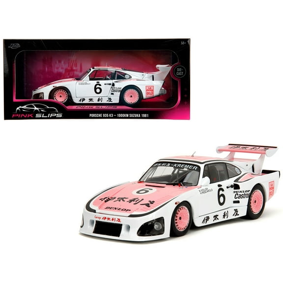 Porsche 935 K3 #6 Bob Wollek - Henri Pescarolo Winner "Suzuka 1000KM" (1981) "Pink Slips" Series 1/18 Diecast Model Car by Jada