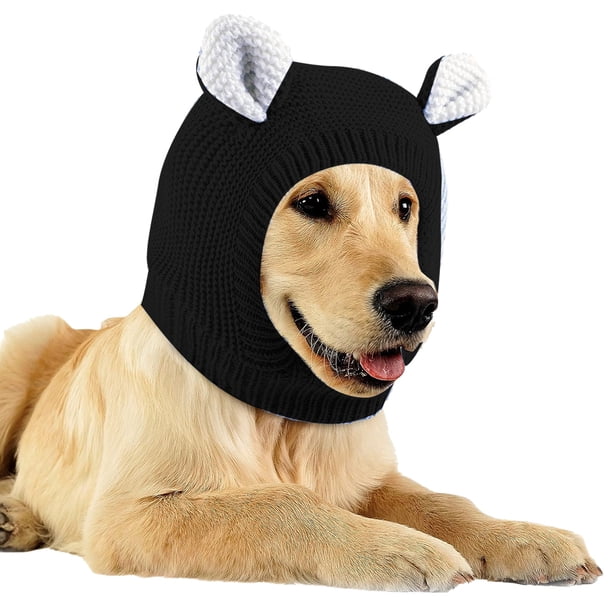 Orejeras para perros, protección contra el ruido, gorros tejidos para perros, orejas de mascota, cubierta cálida para orejas de perro, gorro de invierno, envoltura para la cabeza de perro, disfraz de