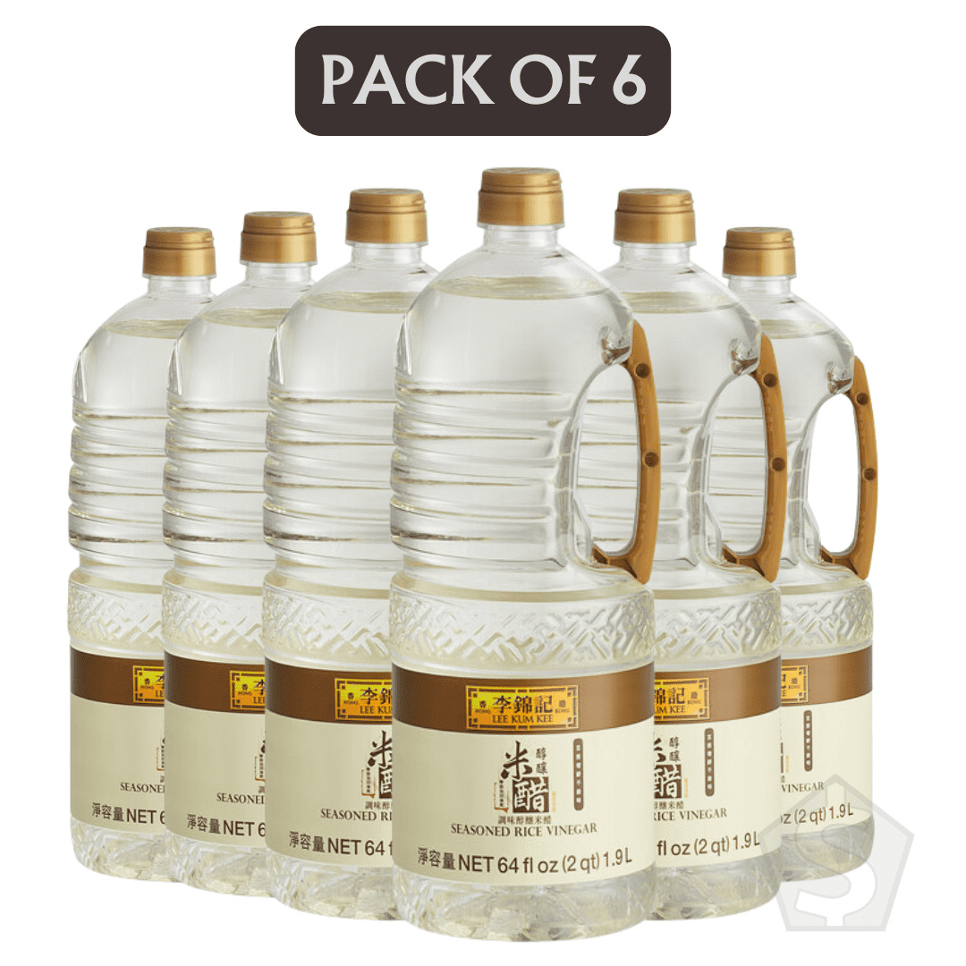 Lee Kum Kee Seasoned Rice Vinegar 1/2 Gallon - 6/Case