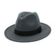 thumbnail image 1 of ¡Rebaja! Sombrero ancho vintage Fdelink para hombre y mujer con hebilla ajustable, estilo Outback Hats (gris claro)., 1 of 1