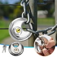 thumbnail image 1 of Vaidha Serrure Ronde en Acier Inoxydable pour Gâteau Serrure de Porte d'Entrepôt Serrure à Chaîne Cadenas Cœur Tout en Cuivre, 1 of 2