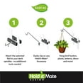 thumbnail image 3 of Hold It Mate Multi-Use Hook Kit Hang Flower Baskets Bird Feeders Chimes Lanterns on a Vertical Deck Railing, Balcony Porch or Fence 18 inches Long Holds up to 15lbs with Ease!, 3 of 3