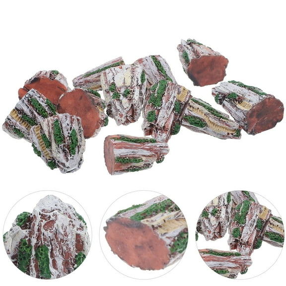 PAMINGONO Bonsai Garden Ornaments Rockery Decor Resin 12Pcs