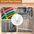 thumbnail image 2 of PEX Clips Pipe Clamp, 100Pcs 3/4 Inch Pipe Clamp for PVC Water Pipes and Tubing Hoses, Plastic U-Shaped Pipe Clamp Tools, 2 of 5
