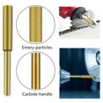 thumbnail image 4 of 10 Pcs Electric Chainsaw Sharpener Stone Burr Grinding Stone File,Titanium Plated Sharpening Wheels (4.0mm), 4 of 6