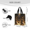 thumbnail image 3 of Honeii Cool Black Gold Dragon Print Tote Bag, Reusable Grocery Shopping Bag,Shoulder Bag with Inner Pocket, 3 of 7