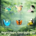 thumbnail image 2 of 6Pcs Mini Animals Figurines 6 Styles Glass Animal Figurines for Table Home Decoration Dragonfly Bird Bees Pigeon Flamingo Butterfly Glass Display Miniature for Anniversary Birthday Gift, 2 of 7