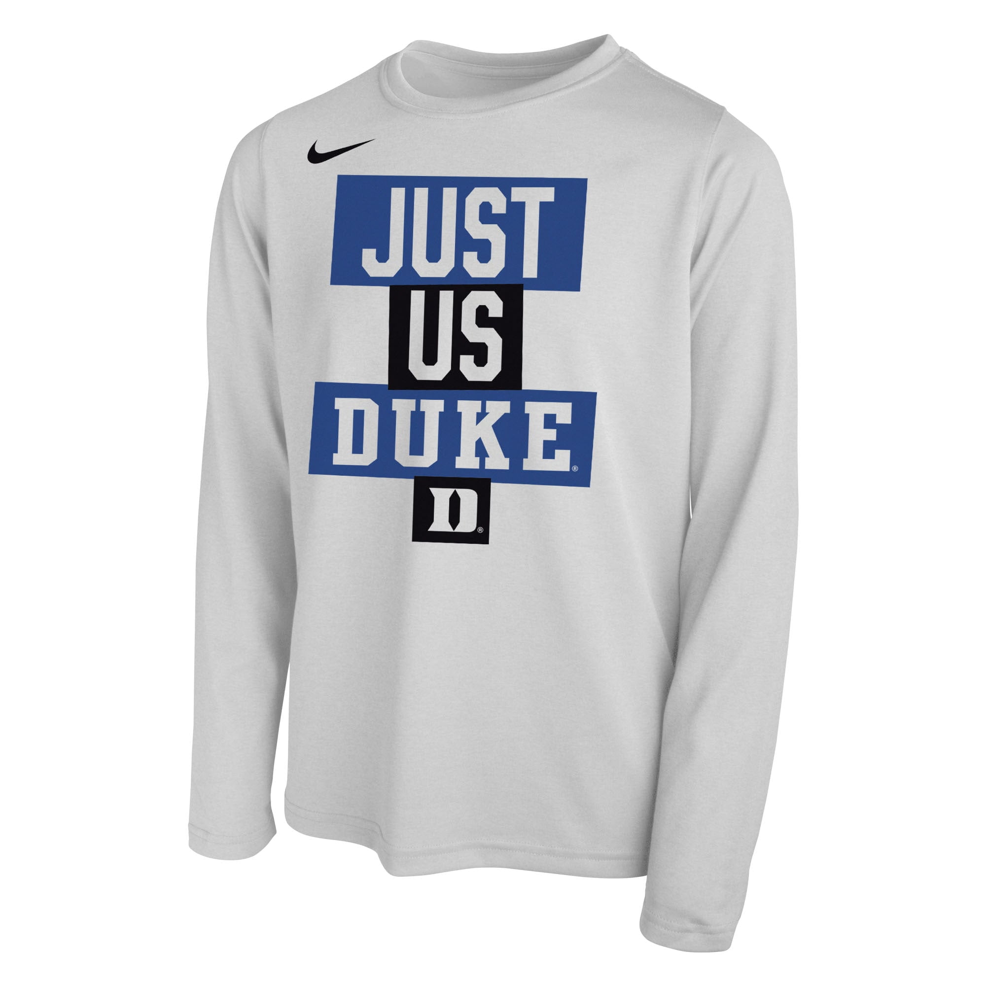Youth Nike White Duke Blue Devils Just 