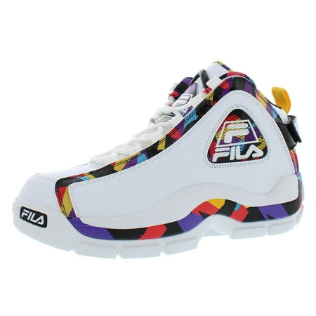 Fila Grant Hill 2 90s Mens Shoes Size 8, Color: White/Black/Electric Purple