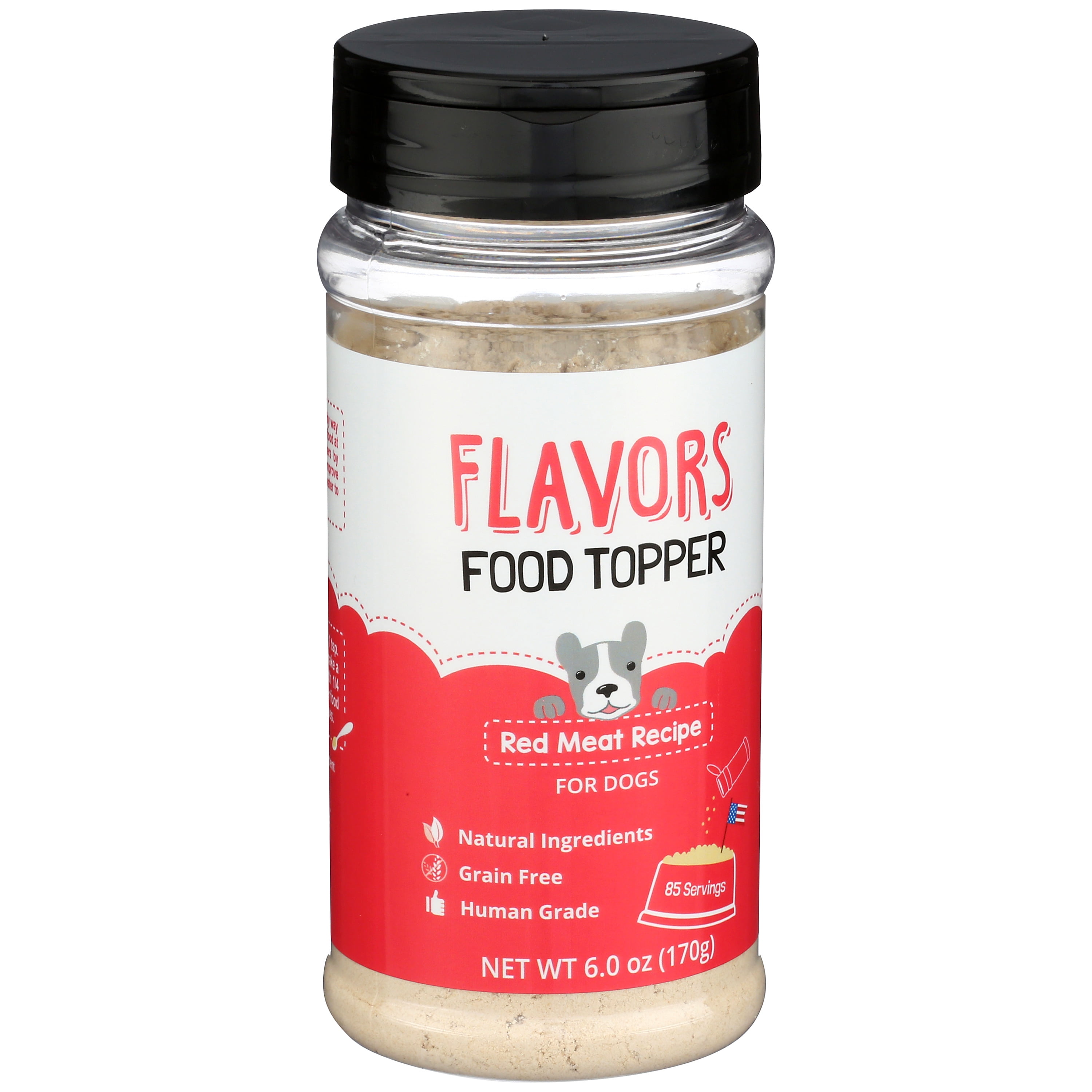 FLAVORS Food Topper for Dogs, Red Meat Recipe, 6-Ounce, Pack of 2