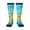 2 Black-1, variant on World Map With Animals Landmarks Knee Socks, High Socks Long Stretchy Sock Women Knee High Stocking, Long Socks for Women