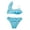 Blue, variant on Splozh Bathing Suit for Girls Kid Girls Solid Swimwear Swimsuit Bikini Sets Two Pieces Blue,6-7 Years