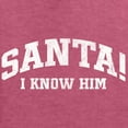 thumbnail image 6 of Wild Bobby Vintage Movie Quote Santa! I Know Him Men Long Sleeve Shirt, Vintage Heather Red, Small, 6 of 6