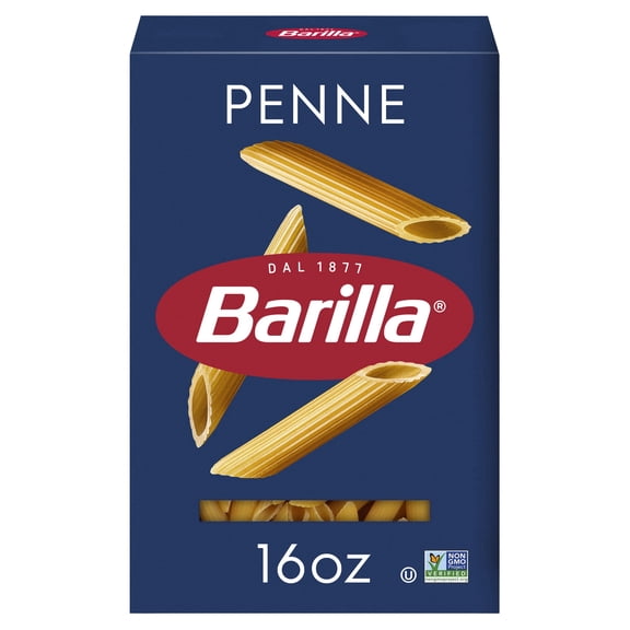 Barilla Penne Pasta, 16 Oz. Box - Non-Gmo Pasta Made With Durum Wheat Semolina - Kosher Certified Pasta - Pack of 2