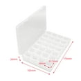 thumbnail image 4 of figatia Fishing Tackle Box Organizer Fly Fishing Box 28 Compartment, Practical, Fly Tying Beads Container Clear Fly Tying Storage Box, 4 of 8