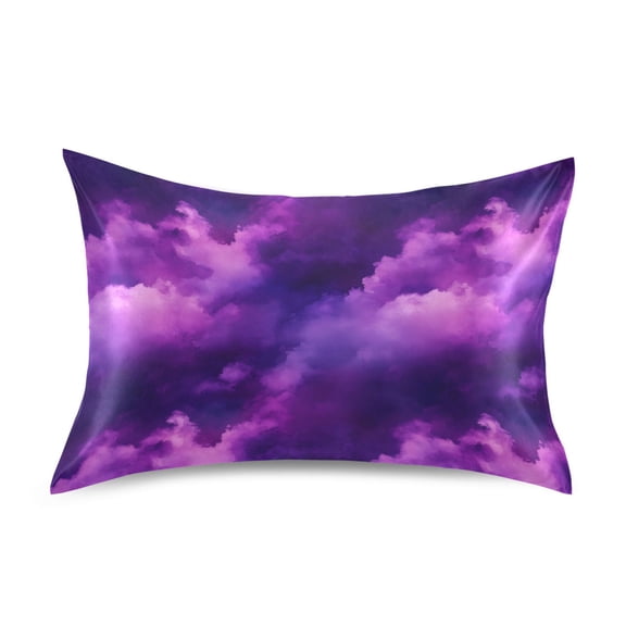 Ryvnso Satin Pillowcase Purple Tie Dye Pillow Cases Standard Size 26x20in