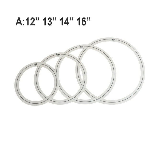 4Pcs Drum Set Tone Control Rings Muffler Mute Percussion 10 12 14 16 Inch A