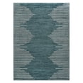 thumbnail image 2 of World Rug Gallery Bohemian Stripe Area Rug - TEAL 5'x7', 2 of 7