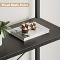thumbnail image 4 of Jojoka Bookshelf 5 Tier Bookcase Arched Display Racks Tall Standing Bookshelves Metal Frame Open Storage Rack Shelf Large Black Book Shelf for Bedroom, Living Room, Home Office,Black, 4 of 7