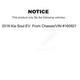 thumbnail image 2 of Transit Auto Front Rear Hub Bearing Assembly Coated Disc Brake Rotor and Semi-Metallic Pads Kit (10Pc) for Car 2016 Kia Soul EV From Chassis VIN #160921 - Left Right Side (Driver Passenger) KBB-117790, 2 of 10