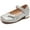 Silver, variant on DADAWEN Girls Dress Shoes Mary Jane Low Heel Shoes for Toddlers Perfect for Weddings Parties and School Black Size 2.5