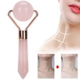 thumbnail image 1 of Rodillo Facial de Jade Ecomeon Masajeador Antienvejecimiento Cuarzo Rosa, 1 of 6