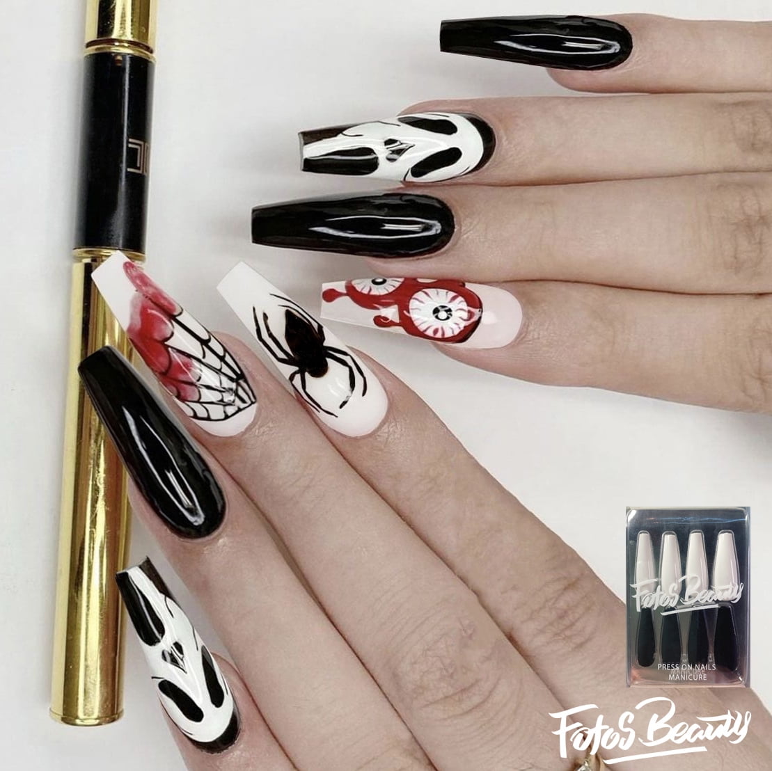 How To - Spider Web Nail Design For Halloween | BarBella Co.