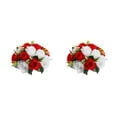thumbnail image 2 of kurtrusly 1/2/3/5 Roses en Plastique avec une Base pour un Affichage Captivant avec du Plastique Est Rouge 2PCS, 2 of 6