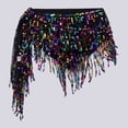 thumbnail image 3 of DHFJKG Belly Dance Skirts For Women Sequins Bohemian Hip Scarf Jazz Belly Dance Performance Mini Trendy Skirt, 3 of 3