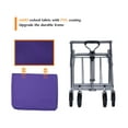thumbnail image 5 of Folding Wagon - Outdoor Beach Cart, Camping Trolley, Garden Utility Wagon - 150lb Capacity, Collapsible, Portable, Easy Setup Purple+Silver + Garden & Outdoor + oxford fabric + Steel, 5 of 9