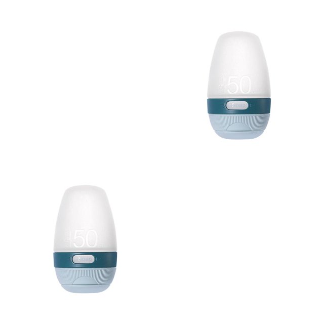 Naiovety Dispensador portátil Botella de gran capacidad Botellas de almacenamiento de silicona Artículos de tocador Contenedor 50ML Azul 2piezas