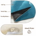 thumbnail image 6 of Round Rug 3.3Ft Washable Non-Slip, Blue Ombre Beach Circle Area Rugs for Living Room Bedroom, Ocean Coastal Gradient Waves Summer Indoor Floor Mats Carpet Runner for Home Decor Aesthetic, 6 of 8