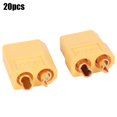thumbnail image 3 of 20 piezas XT60 Conectores macho hembra Sailing adaptador de conversión batería Lipo RC Amarillo, 3 of 10