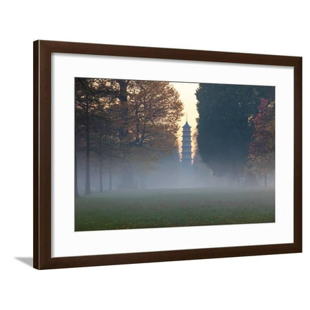 The Pagoda at Twilight in Kew Gardens, UNESCO World Heritage Site, Kew, Greater London, England, UK Framed Print Wall Art By Simon (Best Sites For Black Friday Deals Uk)