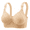 Beige, variant on Bras for Women Plus Size No Underwire Lift Supportive Back Smoothing Full Figure Balconette Comfort Bra Green 40