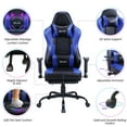thumbnail image 2 of Blue Whale Gaming Chairs with Footrest,2022 Leather&nbsp;Game Chair for Adults,Big and Tall Gamer Chair with Headrest and Lumbar Support,Blue, 2 of 7
