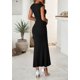 thumbnail image 2 of Conjunto de Falda PRETTYGARDEN Top Corto Fruncido Maxi Negro M, 2 of 8