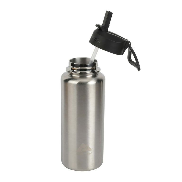 Terzis Stainless Steel Wide Mouth Bottle with Deluxe Spout Lid