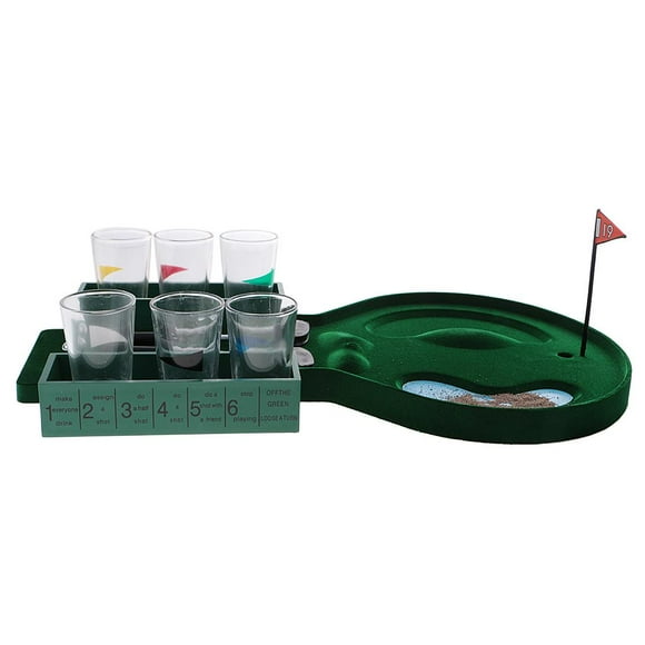 Mini de para golf de Beber con de Tiro 2 Putters 2 Suministros de Juguetes Regalos Hugo Juego de beber