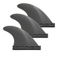 thumbnail image 1 of UP100 Ensemble de 3 Ailettes pour Planche de Surf Compatible avec Futures G5 Base Box Longboard Surf Board (Noir), 1 of 4