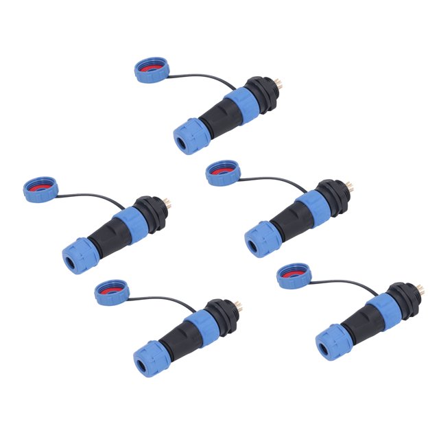 Conector De Cable De Alimentación Eléctrica Industrial, Conector De Mamparo De Aviación AC180V 5A Buena Conductividad Para Instrumentos