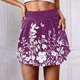 thumbnail image 2 of SHIXIAOO Jupe-Short Décontractée à Imprimé Floral d'Été pour Femmes, Jupe Courte Confortable, Extensible, Respirante, Mode pour Activités Extérieures, Mini Jupe Aguichant, Jupes Longues en Denim, 2 of 6