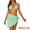 Mint Green, variant on DARING DIVA Women's Halter Bikini Sets with Sarong Beach Skirt 3 Pieces S Black