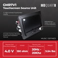 thumbnail image 5 of MB Quart - Sistema de audio portátil con visualización táctil para coche estéreo de doble zona para barco y UTV, color negro, 5 of 5